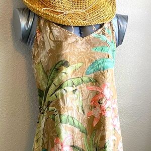 Tommy Bahama Tropical Print Silk Dress